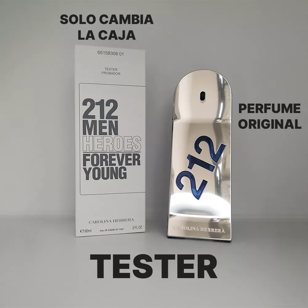 TESTER CAROLINA HERRERA 212 HEROES MASC EDT 90ML