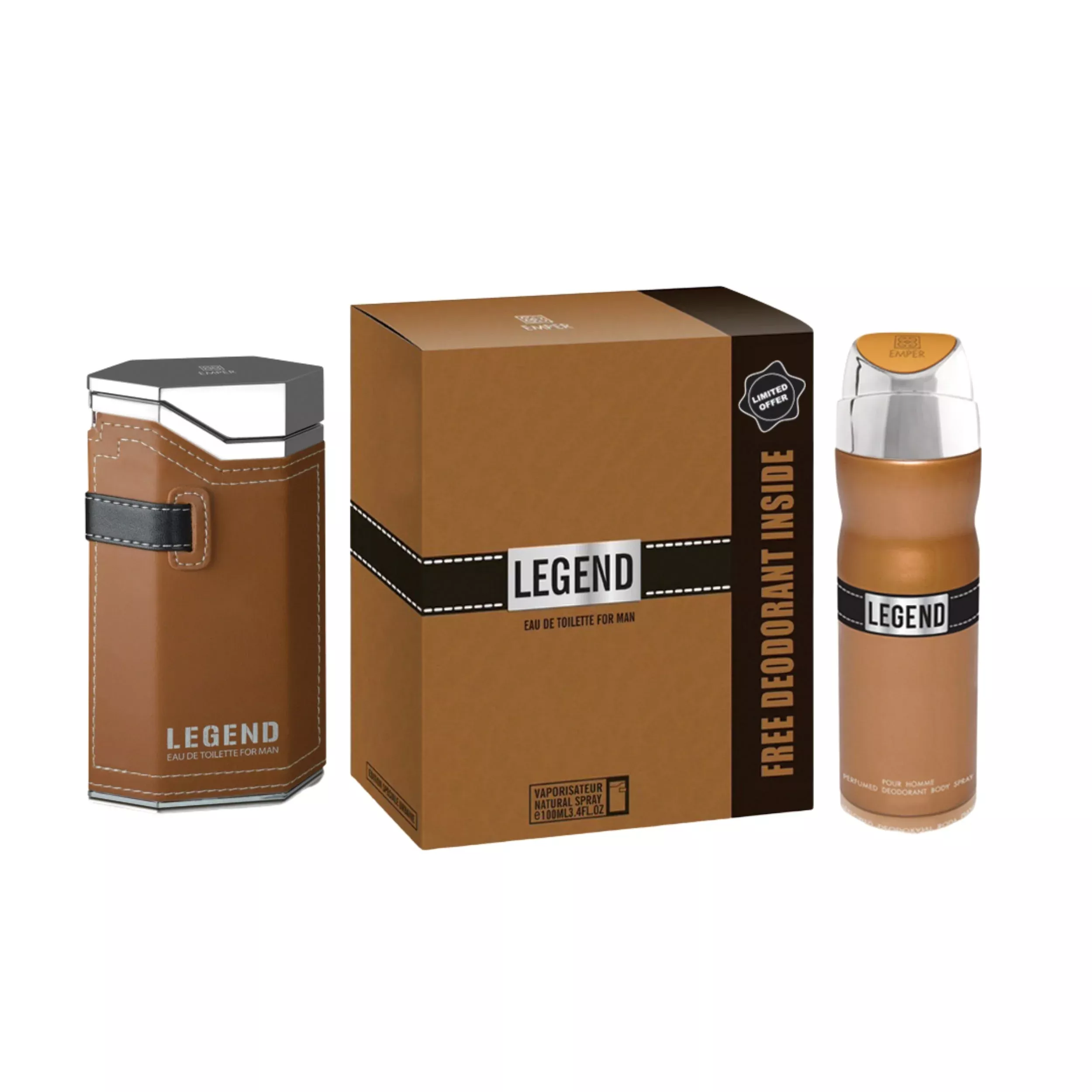 KIT EMPER LEGEND MASC EDT 100 ML + DEO