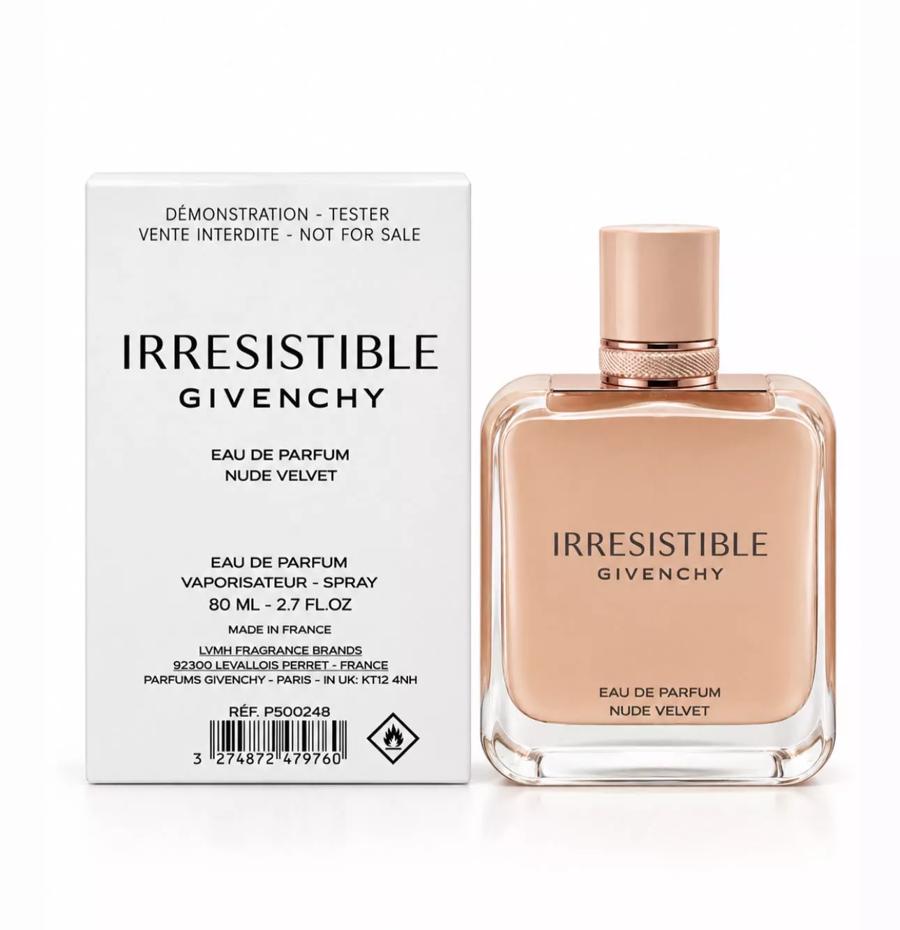 TESTER GIVENCHY IRRESISTIBLE NUDE VELVET EDP 80 ML