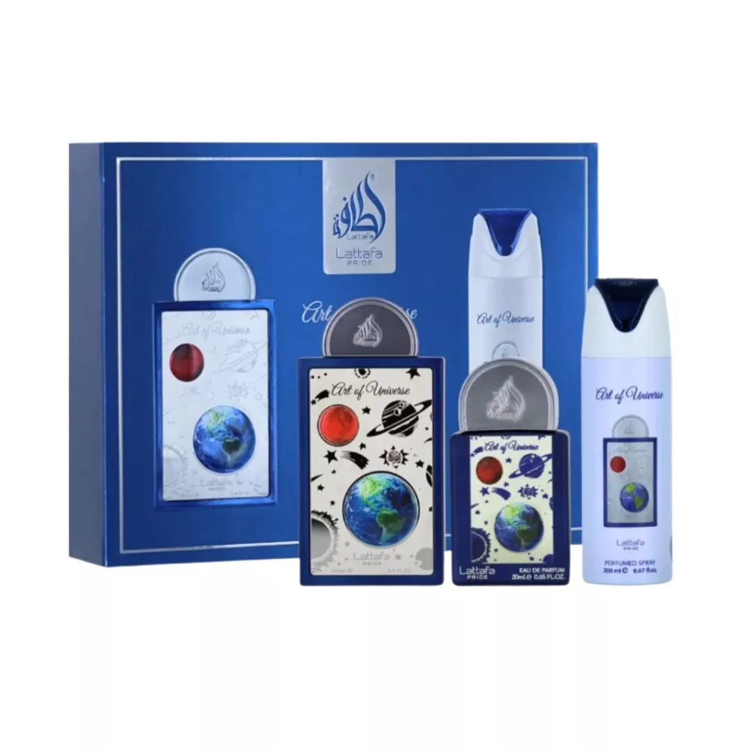 KIT LATTAFA ART OF UNIVERSE EDP 100ML 3PZS